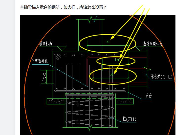 承台梁钢筋锚固图集图片