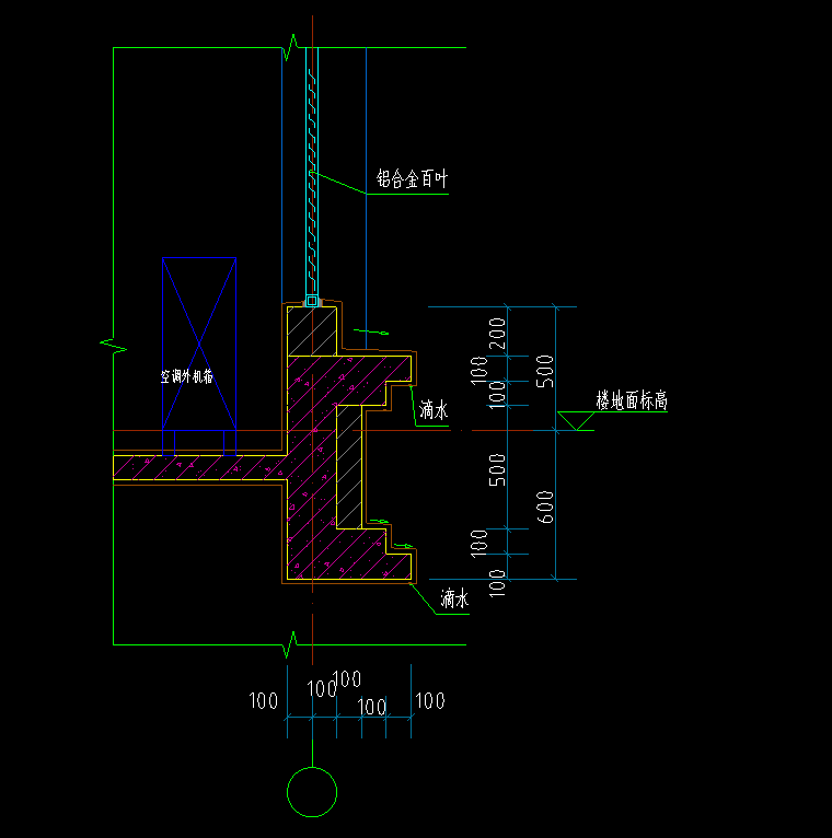 gtj2018有空调板大样图怎么绘制,详细点