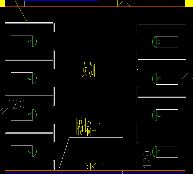 蹲位平面图图片