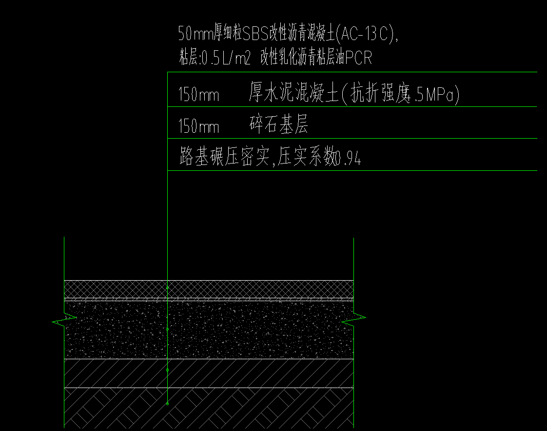 公路路基剖面图图片