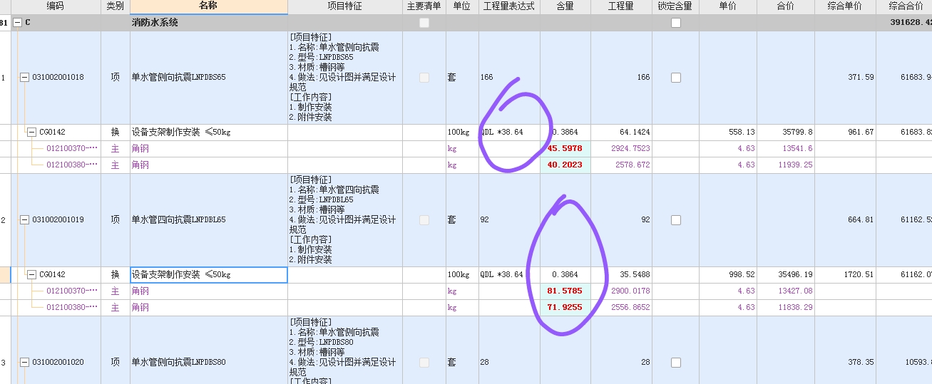 套清單