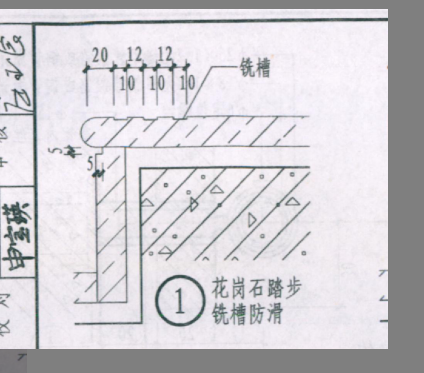 火烧板防滑花岗岩台阶开槽多少钱一米市场价