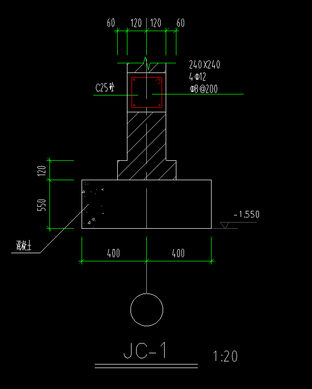 墙下素混凝土条基这虚影的部分怎么画