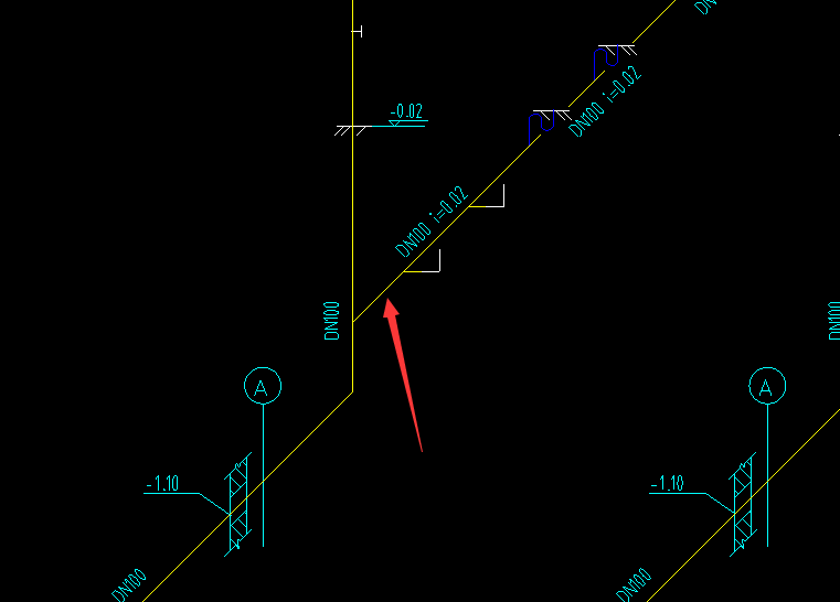 箭头指的排水管标高怎么判断
