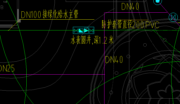 水表井阀门组合安装图图片