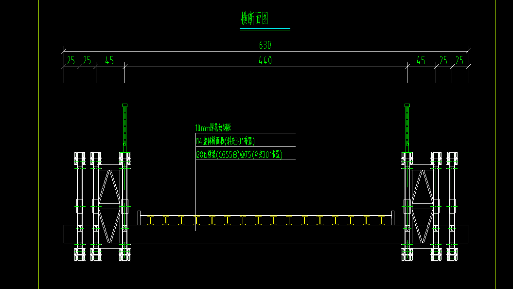 老师贝雷片的尺寸是30001400我这个图贝雷片的工程量怎么算