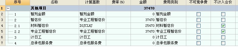 暂估价