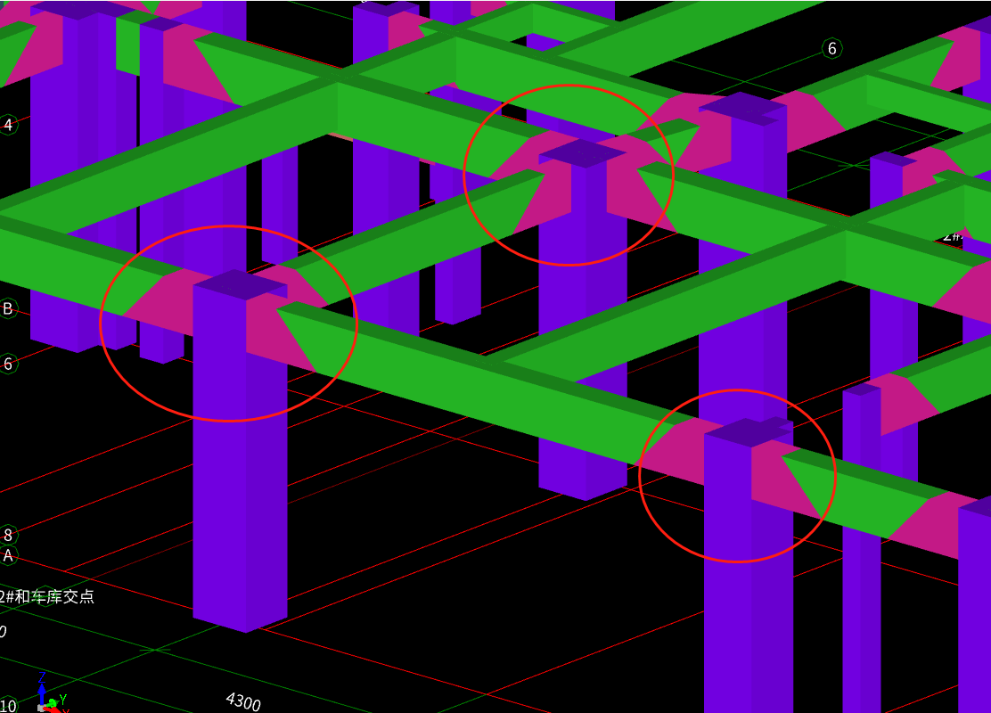 请教各位老师框架梁柱节点砼强度不一如何设置