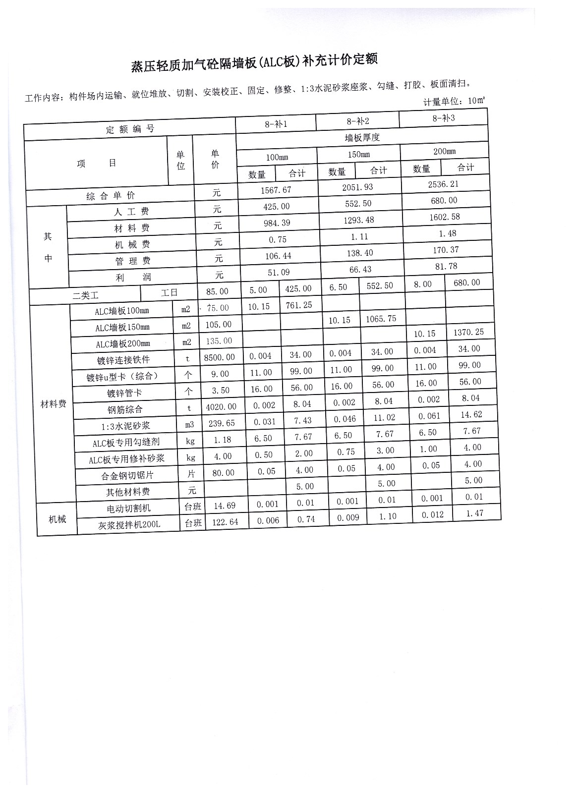 隔墙板