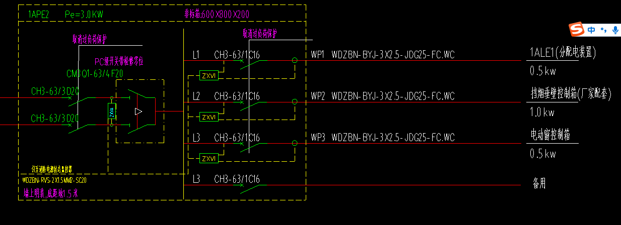 系統圖裡面wdzbnrvs215線路是不是連到wp1wp2wp3各回路