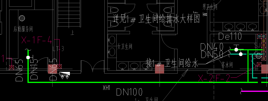 给排水立管图例图片