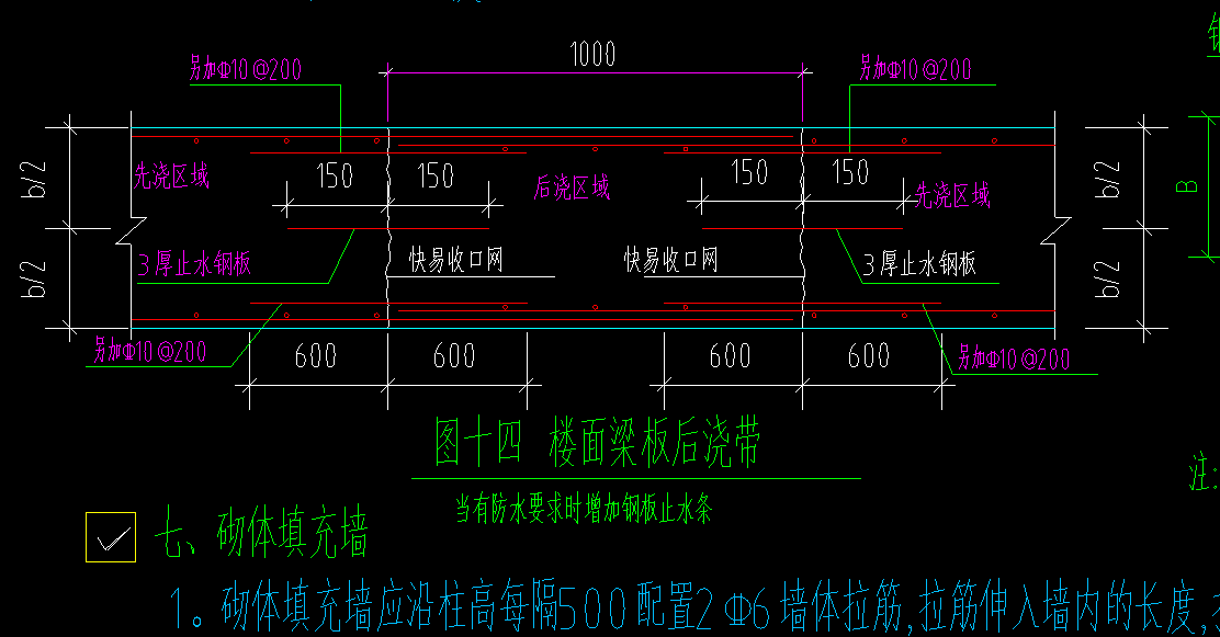 后浇带