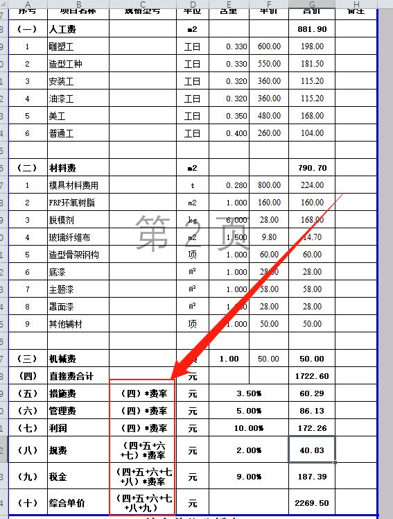 什么是全费用综合单价