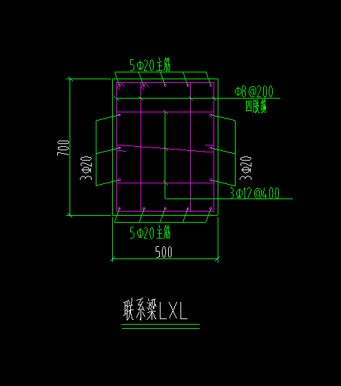 梁拉筋在图纸上的表示图片