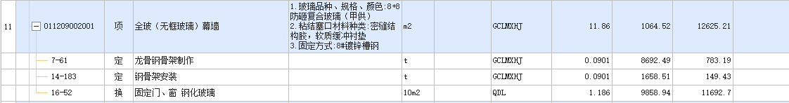 清单描述