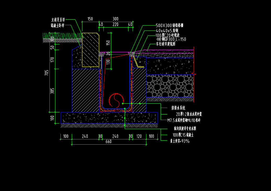 园林安装这个溢流雨水口怎么套定额?