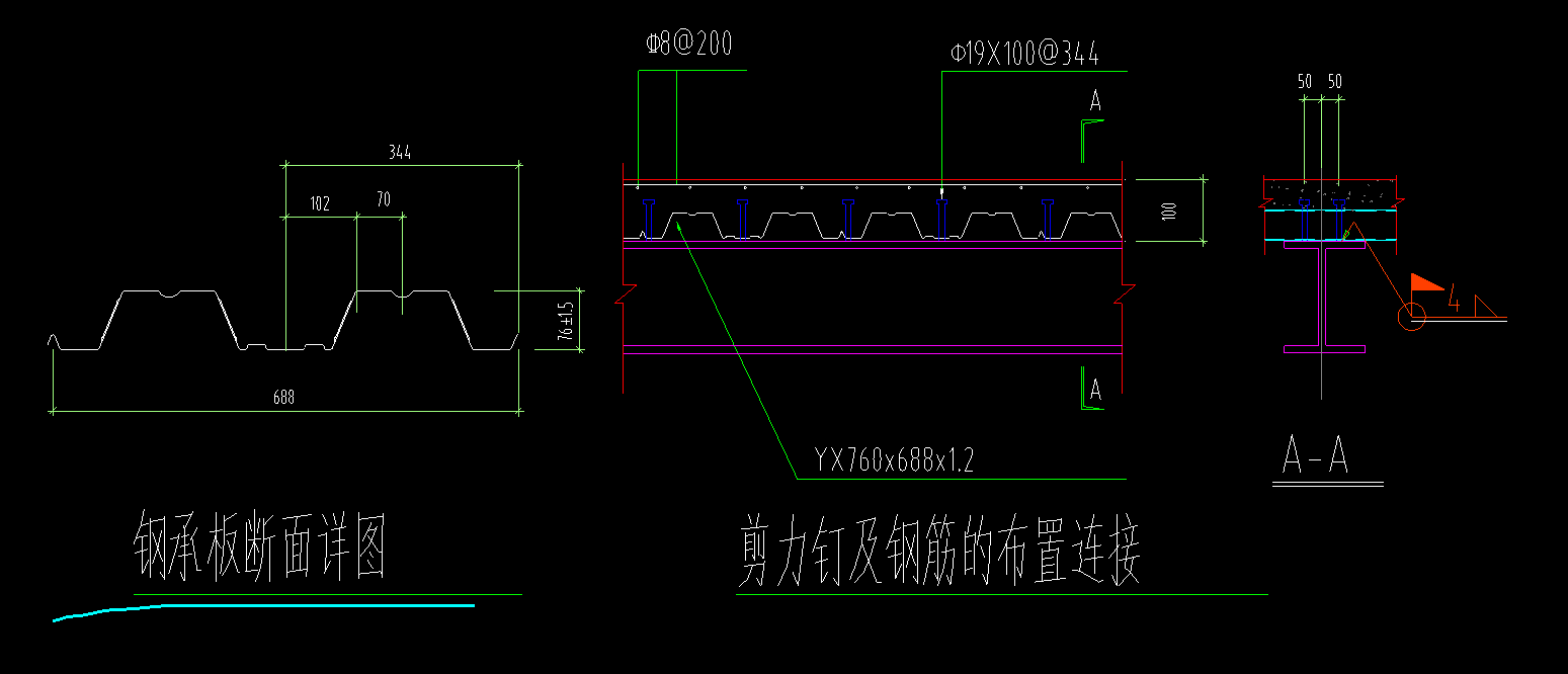 钢结构楼板施工图图片