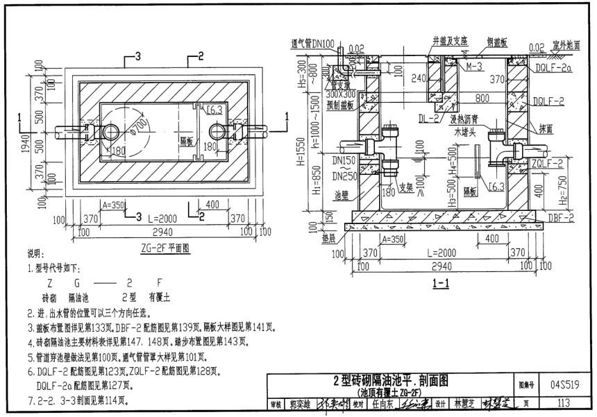 隔油池gg2sf标准图集图片