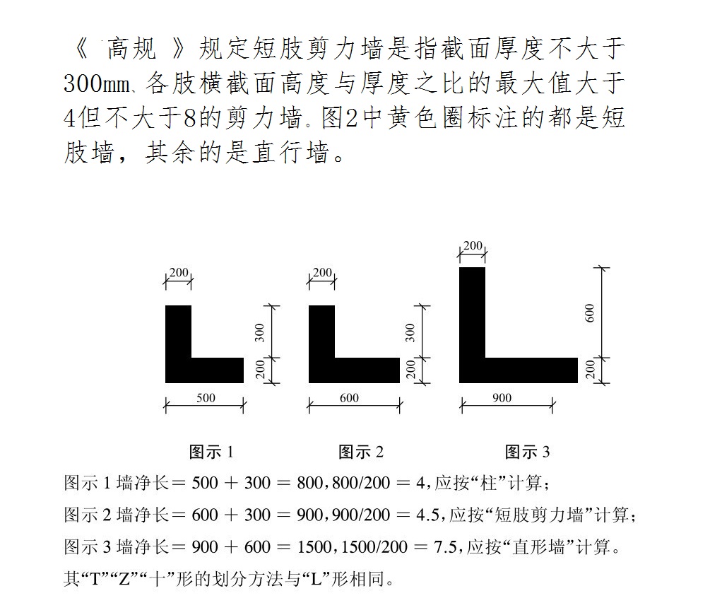 短肢剪力墙