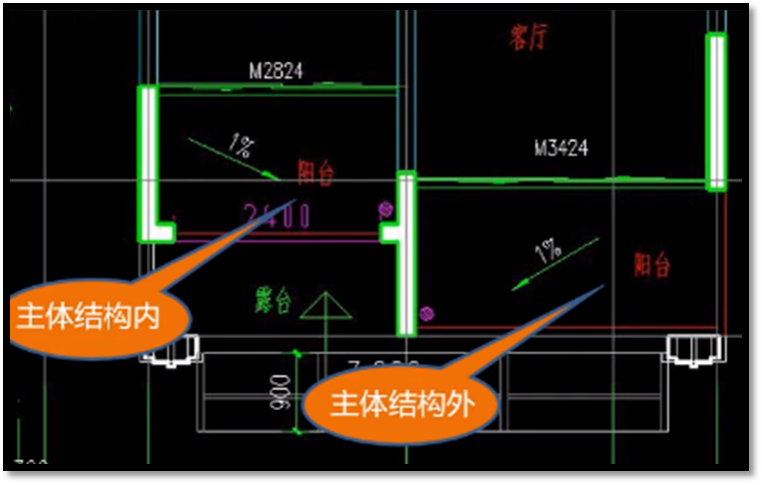 阳台悬挑梁伸入剪力墙图片