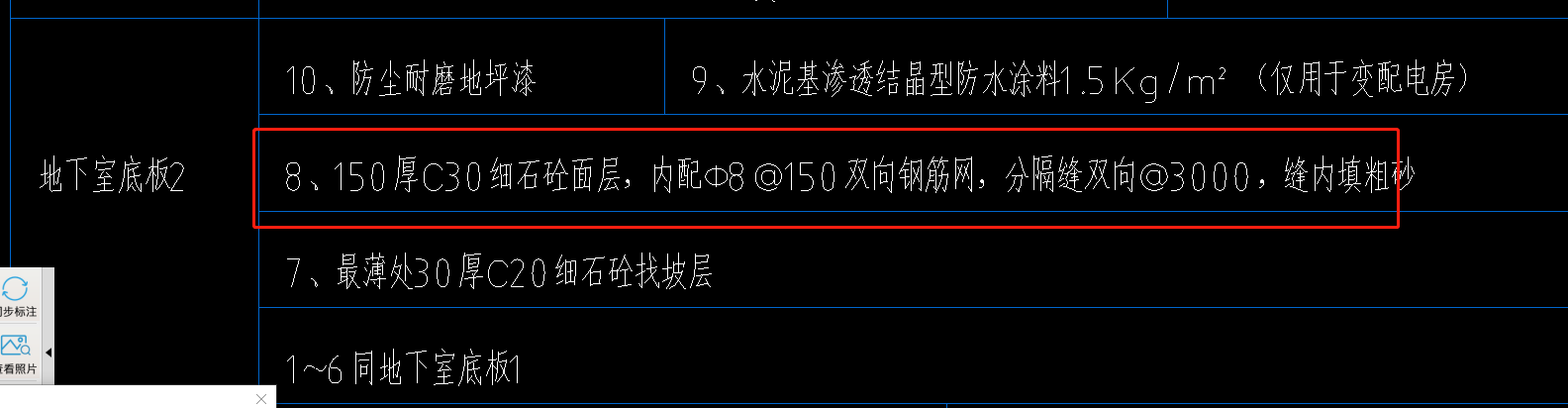 混凝土面
