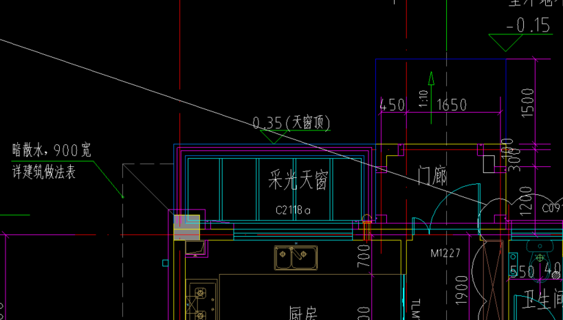 采光井图纸标识图片