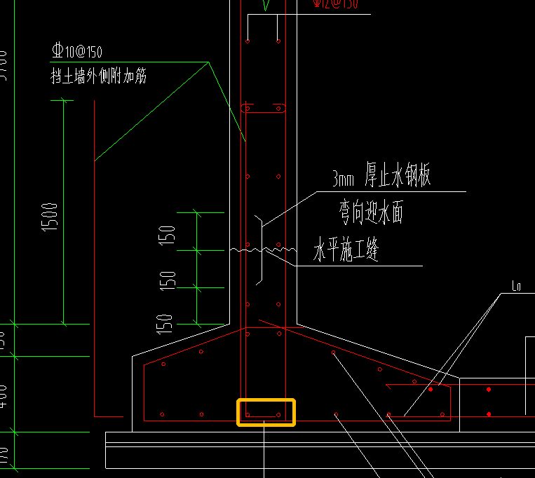 挡土墙外侧附加筋