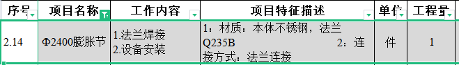膨胀节套用什么定额