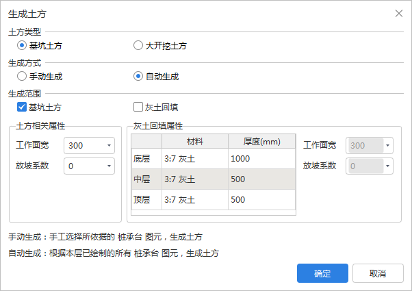 放坡系数