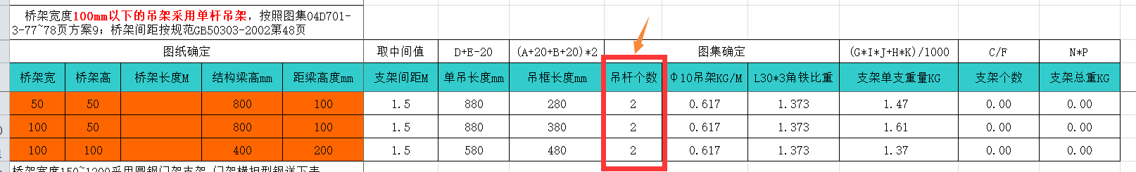 桥架支架计算