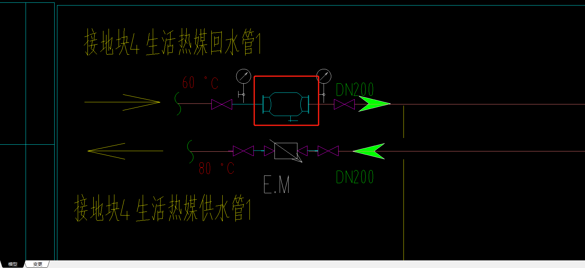 暖通图中这个代表什么