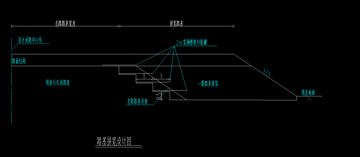 路基填方台阶示意图图片