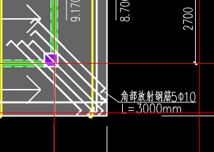 角部放射筋