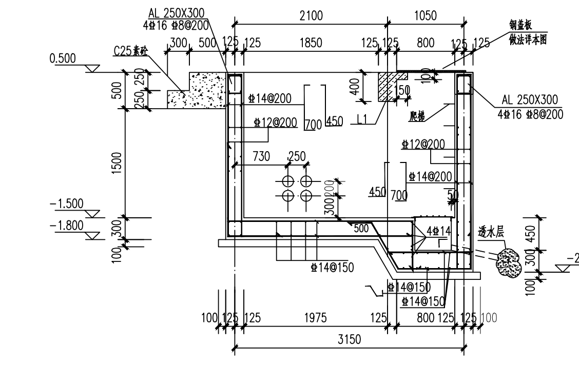 箱变基础怎么画