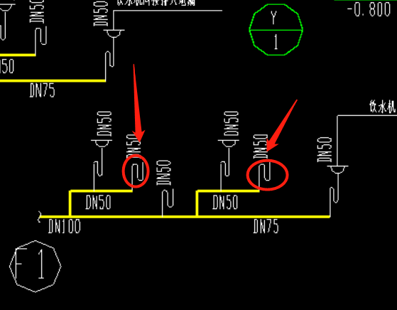 请问一下这种存水弯要识别吗因为发现她在平面图上就显示成洗手池洗脸
