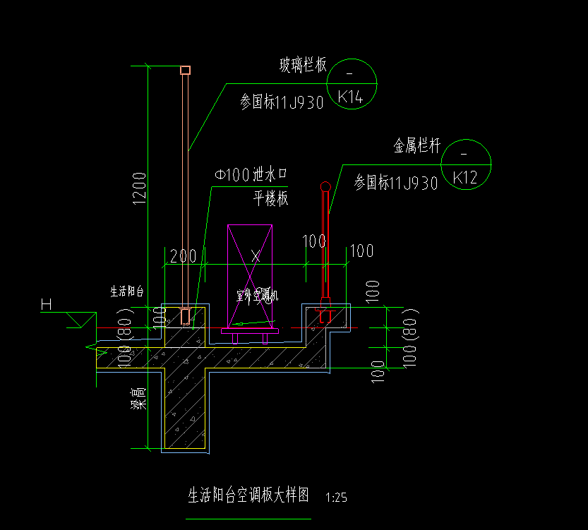 空调板如何绘制