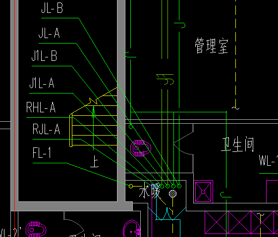 水暖井管道安装示意图图片