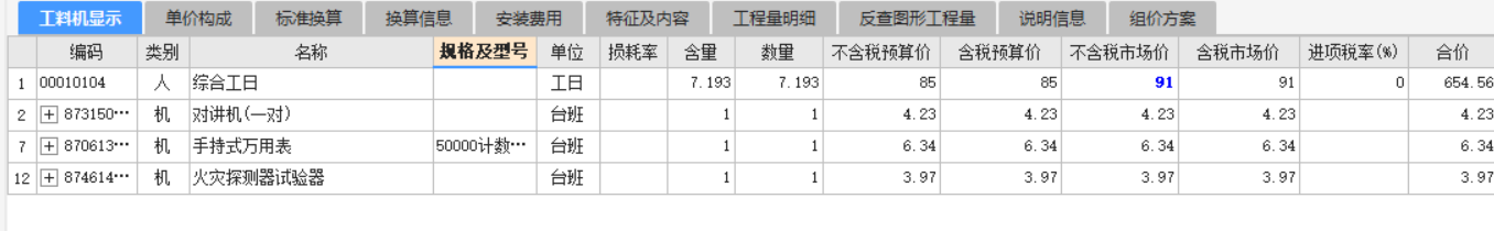 人工费调整