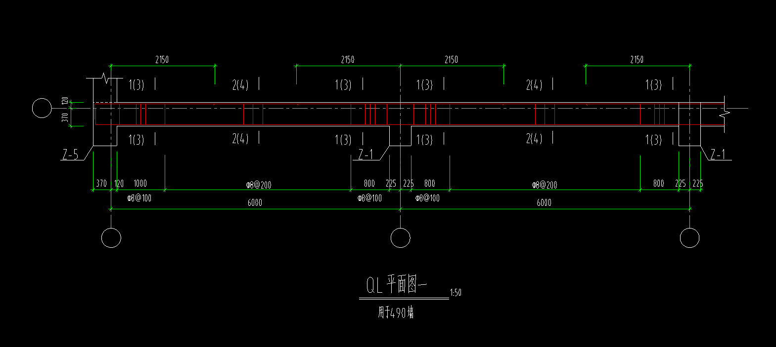 圈梁平面图怎么画图片