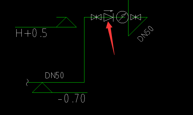 请问图纸箭头标记的图案是什么阀门,求大神解答