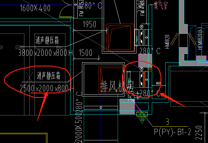 风管消声器图例图片