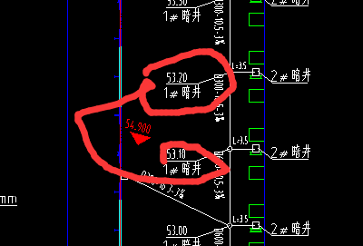 紅圈的531531是什麼標高管底標高還是