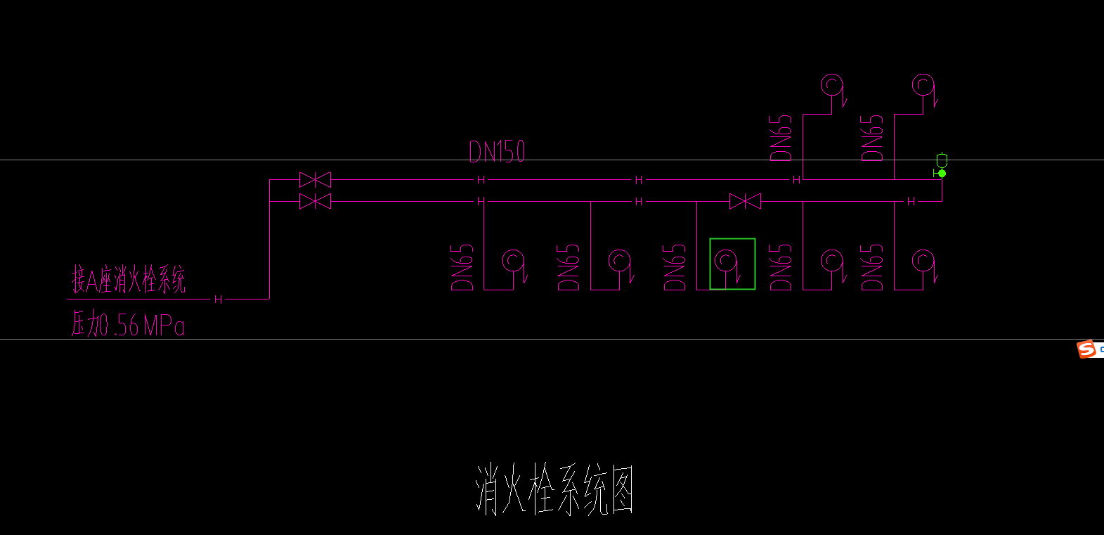 室内单口消火栓的图例图片