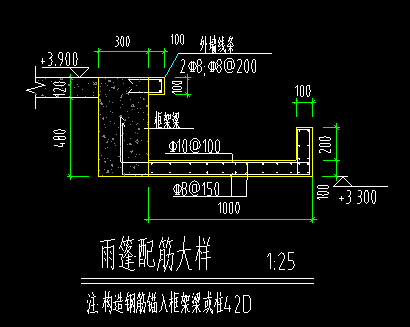 雨棚钢筋如何布置