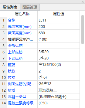 梁侧面