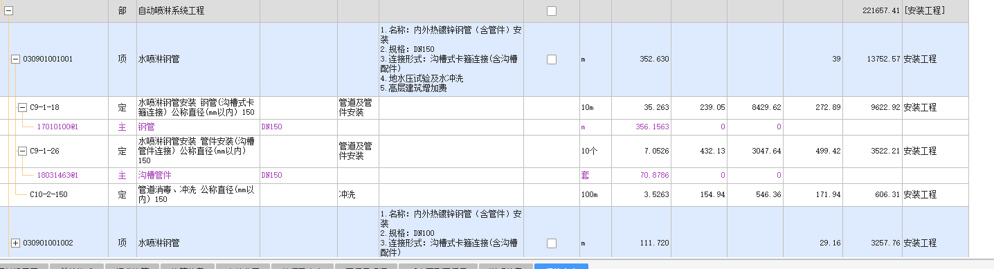 项目特征