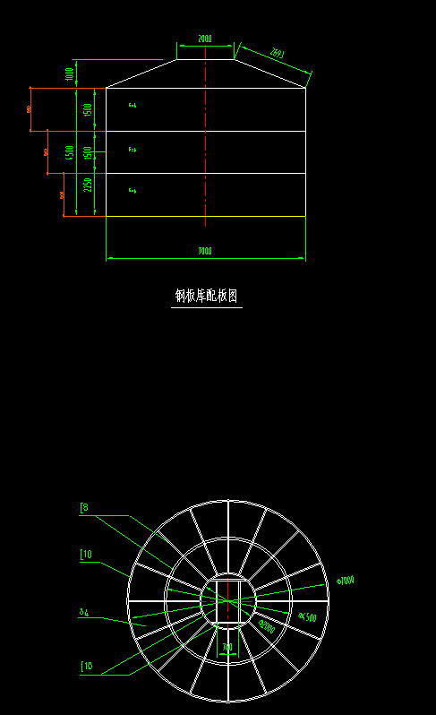 请问这个筒体结构的表面积怎么计算?