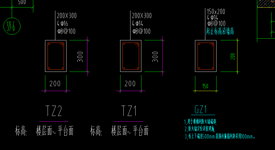 梯柱