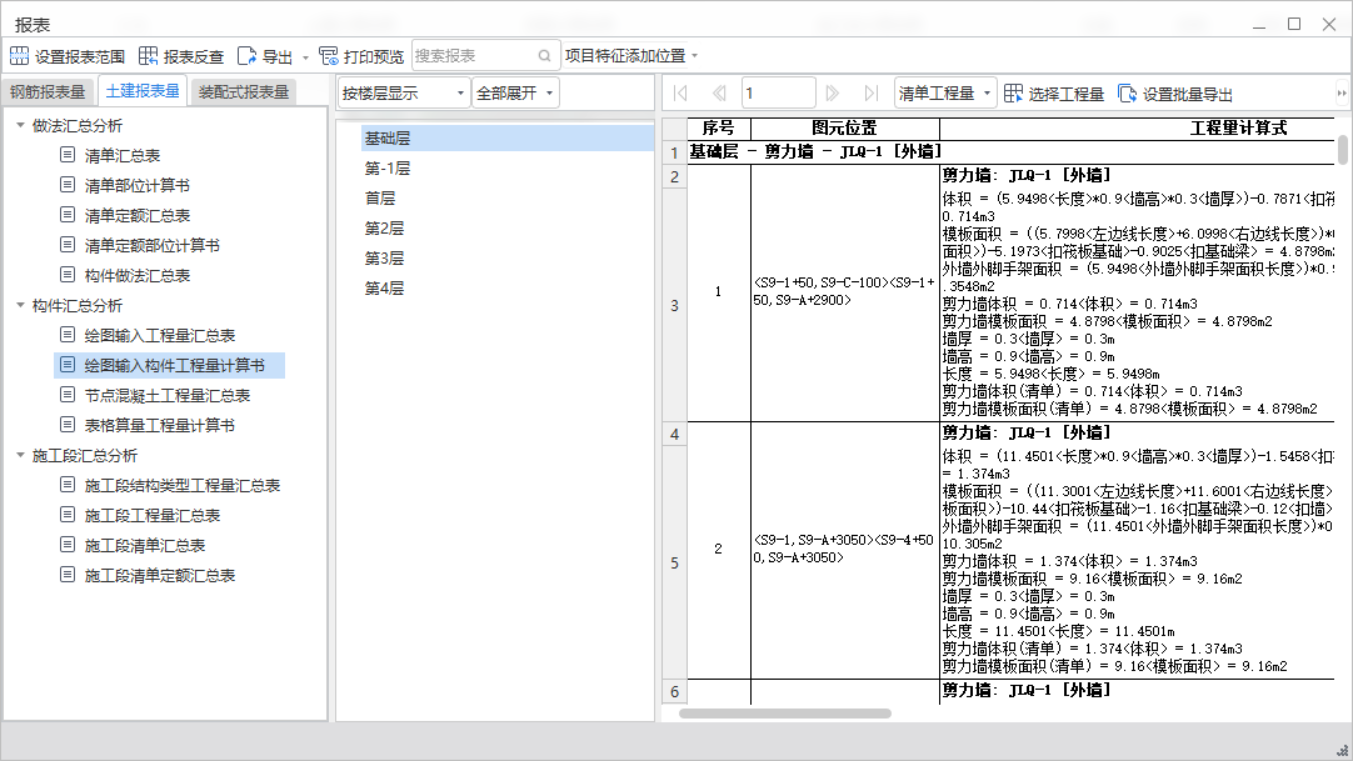 装修工程量