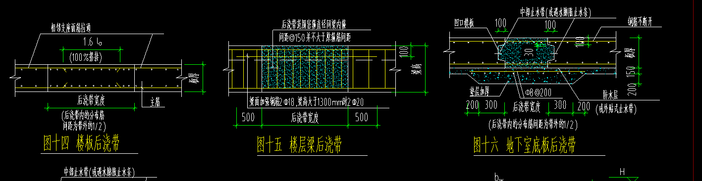 后浇带